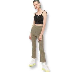 Urban Outfitters Lola Plaid Kick Flare Pant